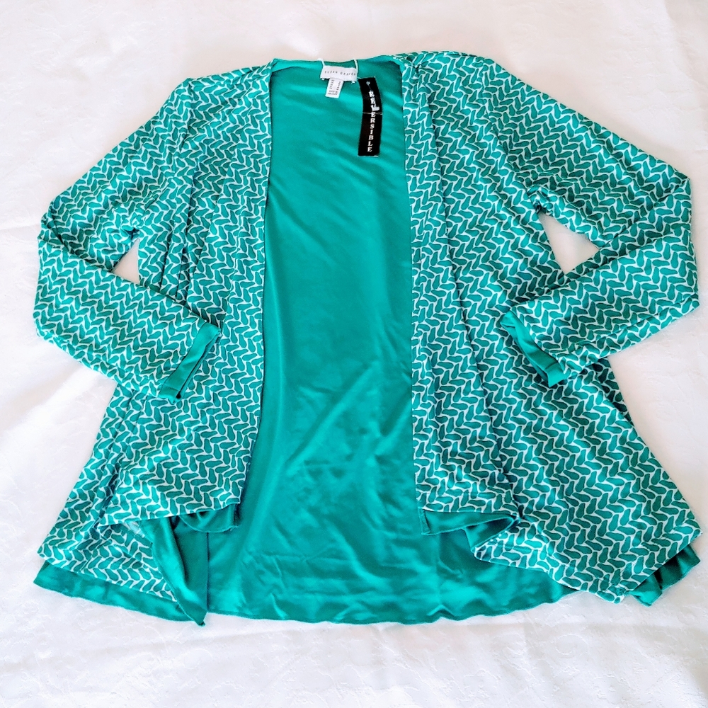 Susan Graver Reversible Liquid Knit Long Sleeve S